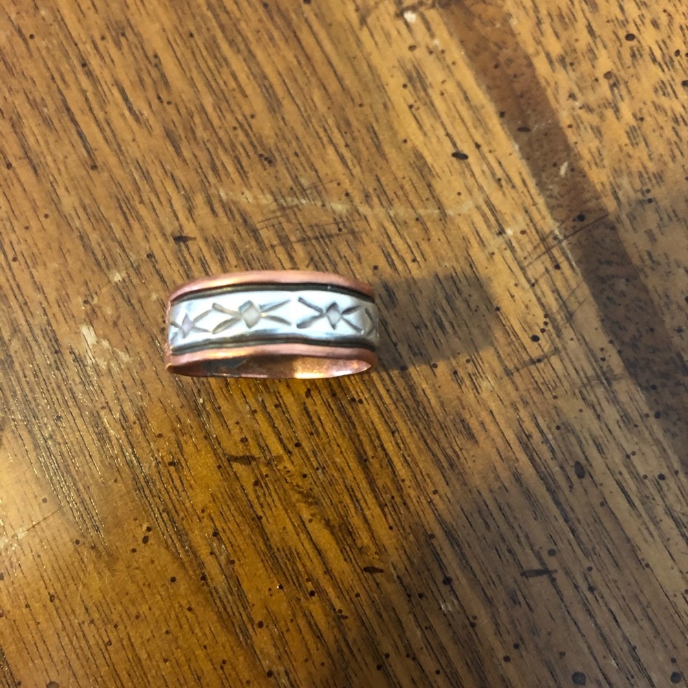 Native American Copper/Silver Ring - image 1